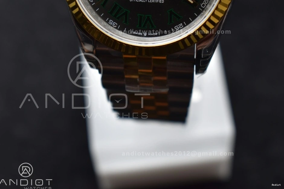 SS Green 126231 904L Roman Dial on Marker VS3235 Bracelet RG VSF 36 Jubilee Gray Steel Best Edition DateJust 1:1 0303